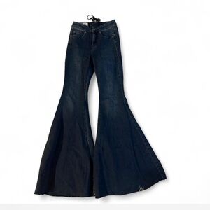 We The Free Dark Blue Flare Jeans